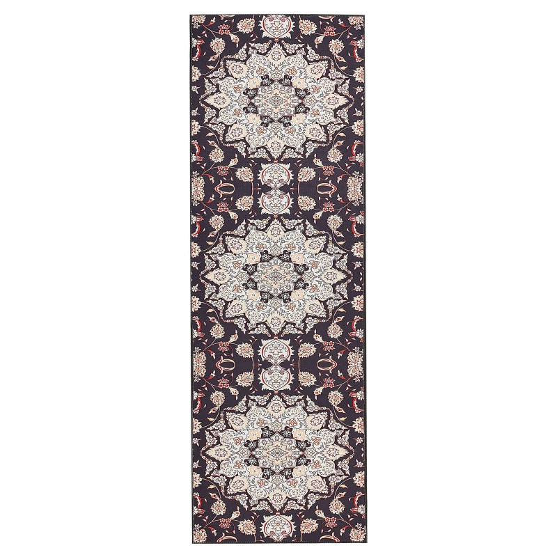 Dywan 80 x 240 cm czarno-beżowy ARITAS Dywan 80 x 240 cm czarno-beżowy ARITAS
