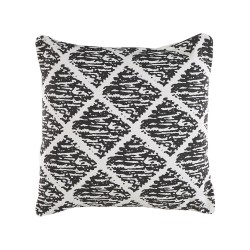 Zestaw 2 poduszek dekoracyjnych HAZRO Bawełna 45 x 45 cm Czarny Wzór geometryczny Zestaw 2 poduszek dekoracyjnych HAZRO Bawełna 45 x 45 cm Czarny Wzór geometryczny
