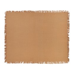 Narzuta na łóżko YERBENT Bawełna 150 x 200 cm Złoty brąz Narzuta na łóżko YERBENT Bawełna 150 x 200 cm Złoty brąz