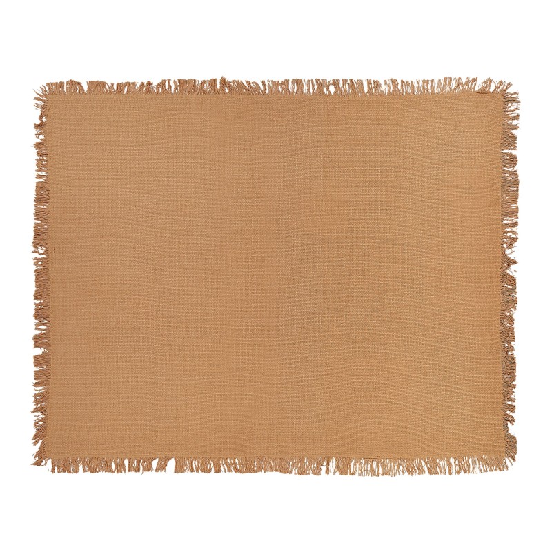 Narzuta na łóżko YERBENT Bawełna 150 x 200 cm Złoty brąz Narzuta na łóżko YERBENT Bawełna 150 x 200 cm Złoty brąz