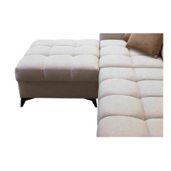 Esquina Venna I mini con función de cama y puerto USB en tela de terciopelo, Avra 11 Esquina Venna I mini con función de cama y puerto USB en tela de terciopelo, Avra 11