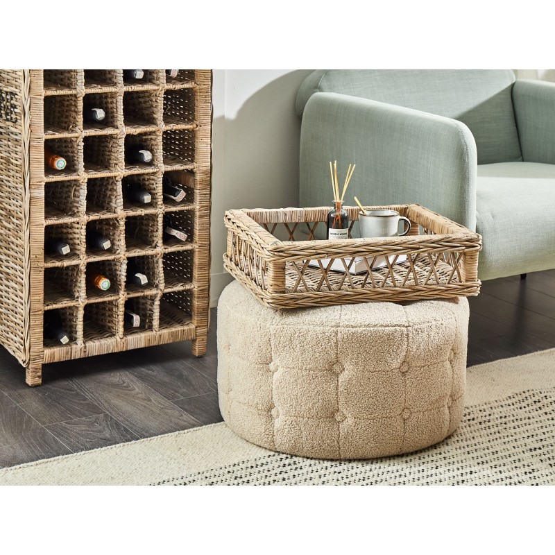 Stojak na wino BASIRA Rattan Naturalny Stojak na wino BASIRA Rattan Naturalny