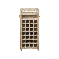 Stojak na wino BASIRA Rattan Naturalny Stojak na wino BASIRA Rattan Naturalny
