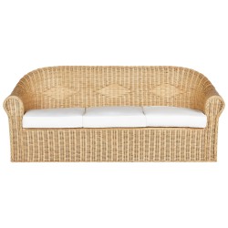 Sofa ogrodowa rattanowa naturalna LIVADEIA