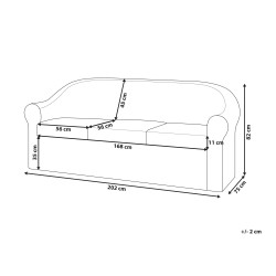 Sofa ogrodowa rattanowa naturalna LIVADEIA Sofa ogrodowa rattanowa naturalna LIVADEIA