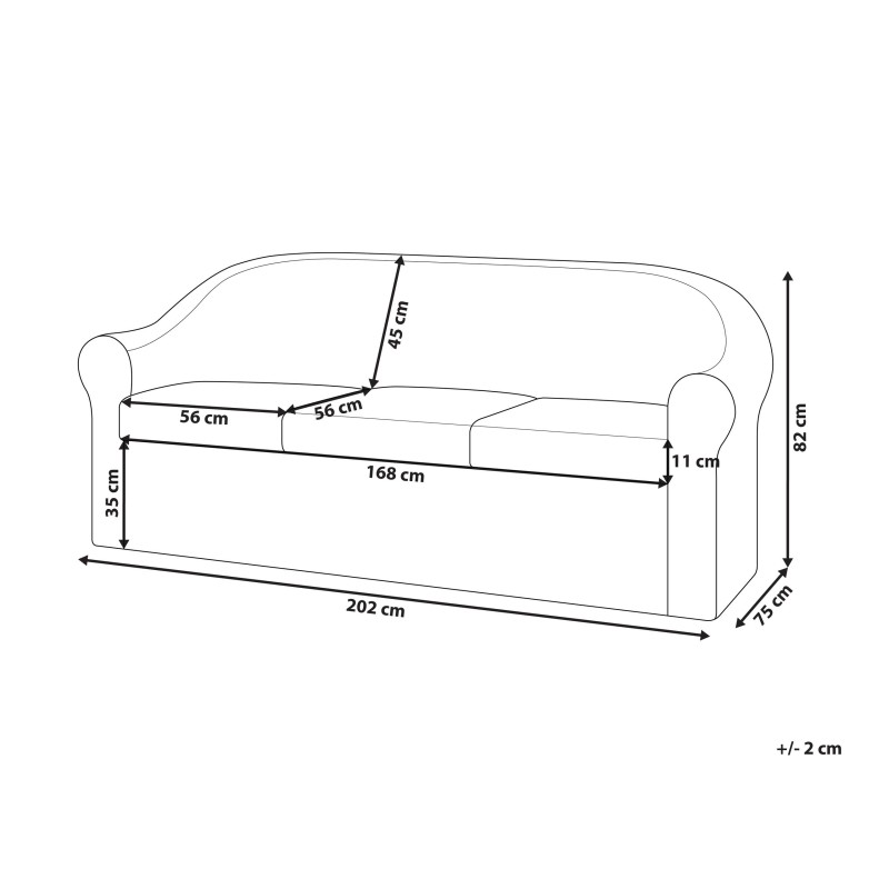 Sofa ogrodowa rattanowa naturalna LIVADEIA Sofa ogrodowa rattanowa naturalna LIVADEIA
