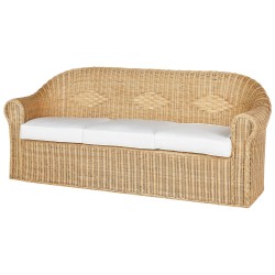 Sofa ogrodowa rattanowa naturalna LIVADEIA Sofa ogrodowa rattanowa naturalna LIVADEIA