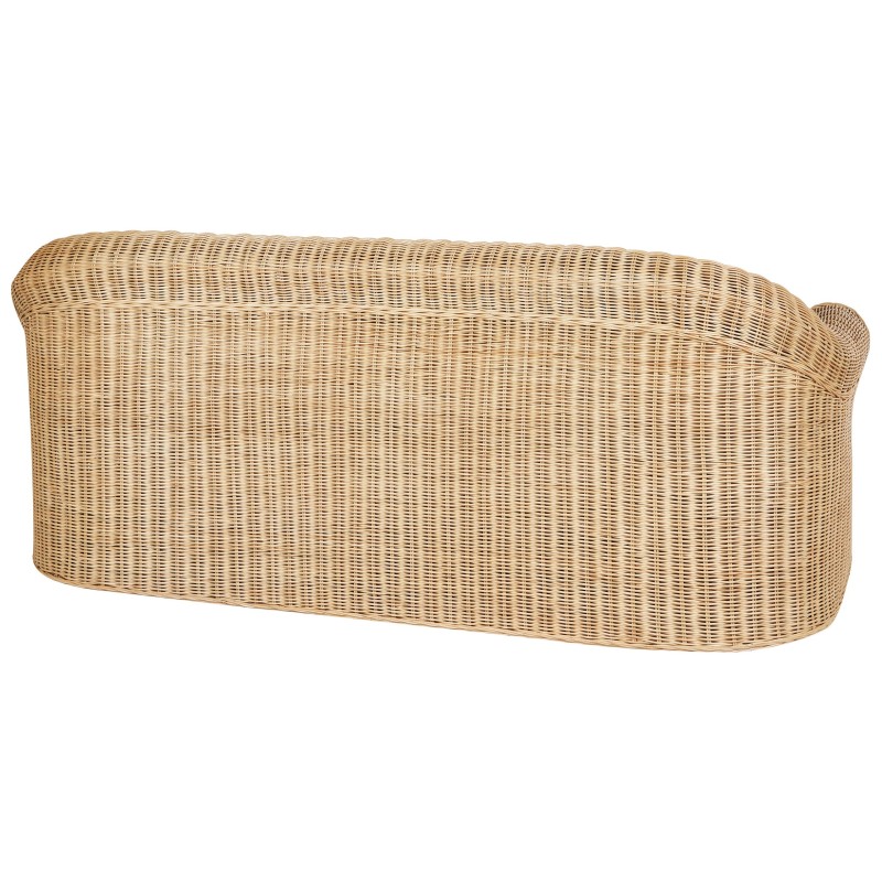 Sofa ogrodowa rattanowa naturalna LIVADEIA Sofa ogrodowa rattanowa naturalna LIVADEIA