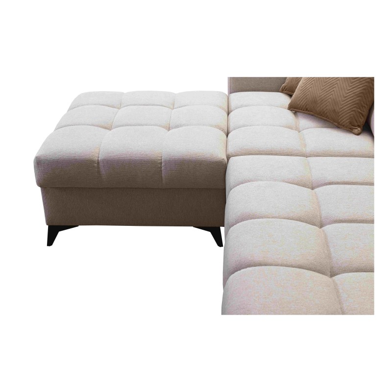 Esquina Venna I mini con función de cama y puerto USB en tela de terciopelo, Avra 9 Esquina Venna I mini con función de cama y puerto USB en tela de terciopelo, Avra 9