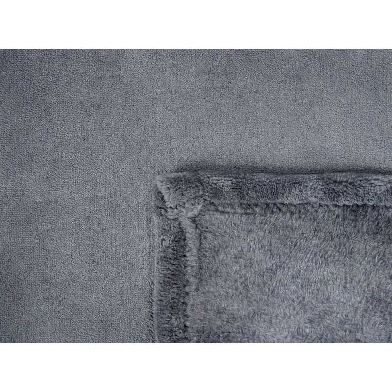 Koc BAYBURT 200 x 220 cm Szary Koc BAYBURT 200 x 220 cm Szary