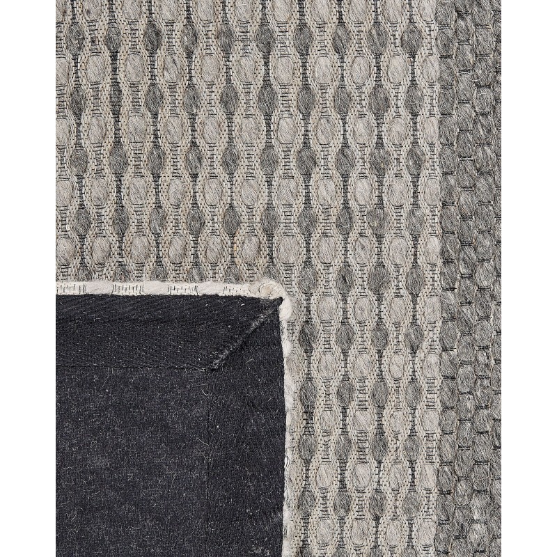 Dywan wełniany 140 x 200 cm niebiesko-szary AKKAYA Dywan wełniany 140 x 200 cm niebiesko-szary AKKAYA