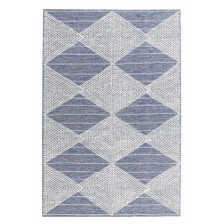 Dywan wełniany 140 x 200 cm beżowo-niebieski DATCA Dywan wełniany 140 x 200 cm beżowo-niebieski DATCA