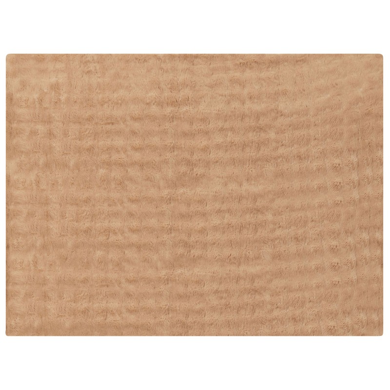 Koc SALKA Sztuczne futro 150 x 200 cm Brązowy Koc SALKA Sztuczne futro 150 x 200 cm Brązowy