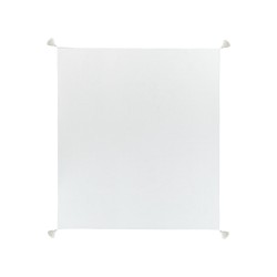 Narzuta na łóżko LINDULA Bawełna 200 x 220 cm Złamana biel Narzuta na łóżko LINDULA Bawełna 200 x 220 cm Złamana biel