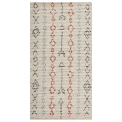 Dywan bawełniany 80 x 150 cm beżowy DISPUR Dywan bawełniany 80 x 150 cm beżowy DISPUR