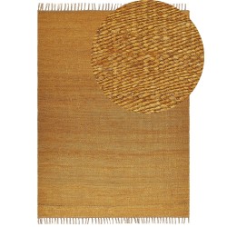Dywan z juty 160 x 230 cm musztardowy LUNIA