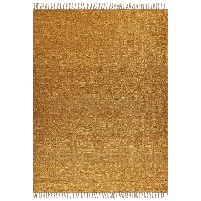 Dywan z juty 160 x 230 cm musztardowy LUNIA Dywan z juty 160 x 230 cm musztardowy LUNIA