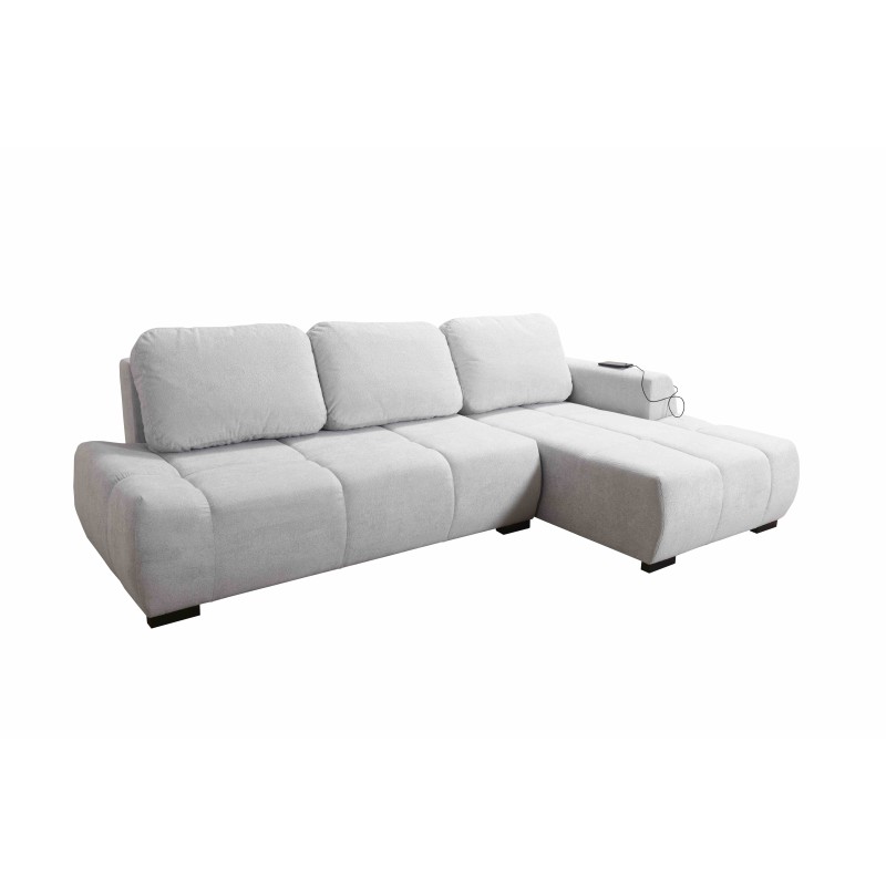 Oscar corner sofa with sleeping function and USB port – Comfort and style in your living room Oscar corner sofa with sleeping function and USB port – Comfort and style in your living room