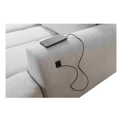 Narożnik Oscar z funkcja spania oraz portem usb tkanina Freya 210.04 Narożnik Oscar z funkcja spania oraz portem usb tkanina Freya 210.04